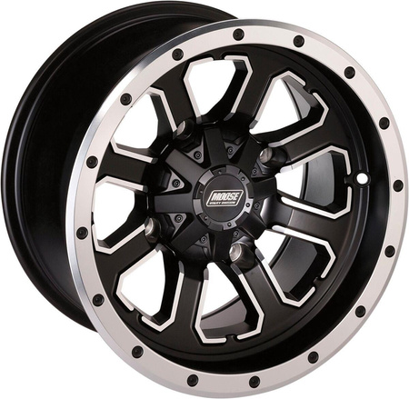 KOMPLET FELG FELGI MOOSE RACING 14X8 4/136 4+4 CZARNE CAN-AM KAWASAKI