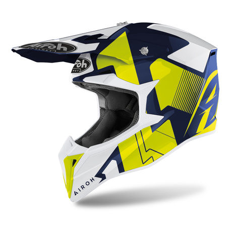KASK AIROH WRAAP RAZE BLUE GLOSS S