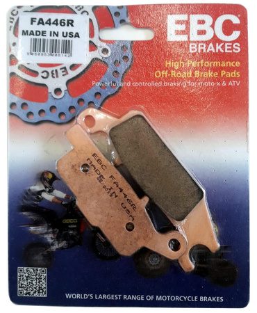 KLOCKI HAMULCOWE EBC FA446R YŁ YAMAHA GRIZZLY 550 700