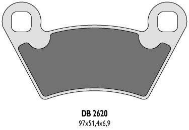 DELTA BRAKING KLOCKI HAMULCOWE KH354 POLARIS - ZASTĘPUJĄ DB2620MX-D ORAZ DB2620QD-D