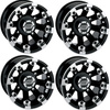 KOMPLET FELG MOOSE RACING 14X8 4/136 4+4 CZARNE CAN-AM KAWASAKI