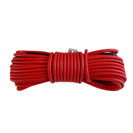 LINA SYNTETYCZNA WYCIĄGARKI QUADA W OPLOCIE 6MM 15M ATV CZERWONY