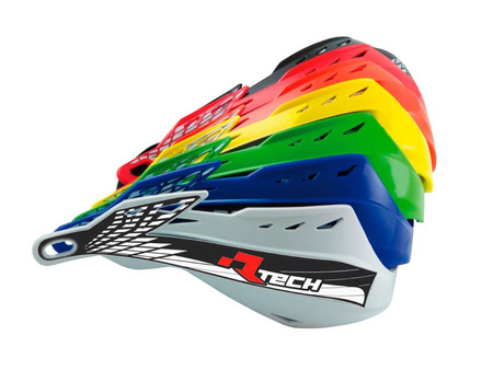 RACETECH PLASTIKI ZAMIENNE DO OSŁON RĄK (HANDBARÓW) GLADIATOR EASY / ALU KOLOR CZARNY