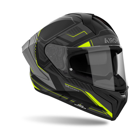 KASK AIROH MATRYX ROCKET YELLOW MATT M