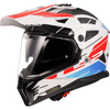 KASK CROSS ENDURO LS2 MX702 PIONEER II NIEBIESKI-CZERWONY ROZMIAR L