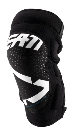 LEATT (2023/2024) NAKOLANNIKI OCHRANIACZE KOLAN 3DF 5.0 ZIP KNEE GUARD WHITE/BLACK KOLOR BIAŁY/CZARNY ROZMIAR L/XL