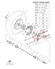 USZCZELNIACZ PIASTY TYLNEJ CFMOTO 500 800 9010-060900 YAMAHA GRIZZLY 660 700 3JN-23517-00-00