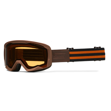 GOGLE IMX ENDURANCE RUST BROWN MATT /ORANGE - SZYBA ORANGE + CLEAR (2 SZYBY W ZESTAWIE)