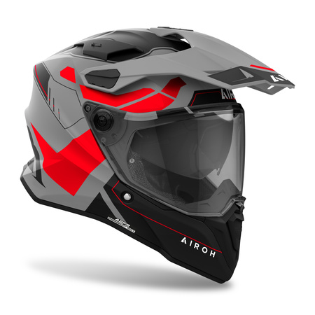 KASK AIROH COMMANDER 2 REVEAL RED FLUO MATT S