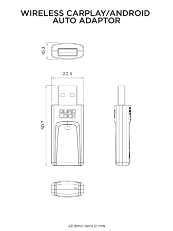 QUAD LOCK® CAR - WIRELESS CARPLAY/ANDROID AUTO ADAPTOR