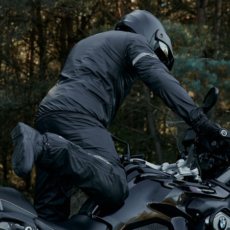 SPODNIE PRZECIWDESZCZOWE REBELHORN CZARNE ROZMIAR XL