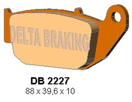 DELTA BRAKING KLOCKI HAMULCOWE KH629 HONDA CBR 125 '11-, CB 125 R / 300 R 18-, CRF 250 L 13-17, SUZUKI GSX-R / S 18-, TYŁ - ZASTĘPUJE DB2227MX-D ORAZ DB2227QD-D