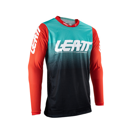 LEATT (2023) KOSZULKA MOTO 4.5 X-FLOW JERSEY FUEL KOLOR NIEBIESKI/GRANATOWY/CZERWONY ROZMIAR M