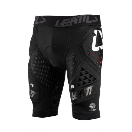 LEATT (2023/2024) SPODENKI Z OCHRANIACZAMI IMPACT SHORTS 3DF 4.0 BLACK KOLOR CZARNY ROZMIAR XL