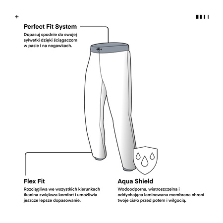 SPODNIE PRZECIWDESZCZOWE REBELHORN CZARNE ROZMIAR 2XL