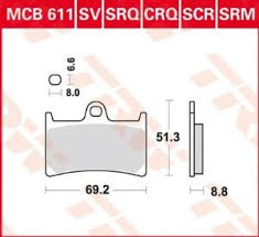 TRW LUCAS KLOCKI HAMULCOWE KH252 KH380 CARBON RACING YAMAHA FZ6 07-10, FZS 600 98-01, MT-07 14-17, TRACER 700 '16-, FZ8 10-16, MT-09 16-, TDM 900 02-14, XT 1200Z SUPER TENERE '10-, FJR 1300 01-16, XJR 1300 99-16, XV 1700 03-05, XV 1900 06-10, PRZÓD