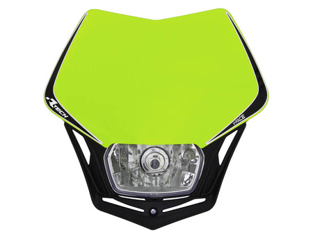 RACETECH LAMPA PRZEDNIA V-FACE KOLOR ŻÓŁTY FLUO/CZARNY