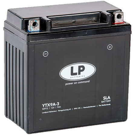 LANDPORT AKUMULATOR YTX9A-3 (YB9L-A2/B) 12V 9AH (135X75X138MM) (120A) SLA BEZOBSŁUGOWY - ZALANY 