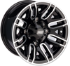 KOMPLET FELG MOOSE RACING 12X8 4/110 4+4 YAMAHA HONDA KAWASAKI SUZUKI CZARNE