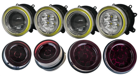 ZESTAW LAMP LED RJWC PRZÓD TYŁ CAN-AM OUTLANDER 1000 850 800 650