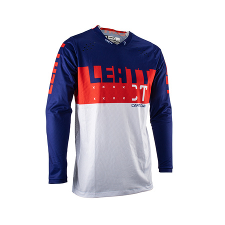 LEATT (2023) KOSZULKA MOTO 4.5 LITE JERSEY ROYAL KOLOR GRANATOWY/CZERWONY/BIAŁY ROZMIAR L