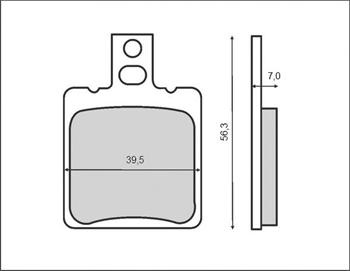 BRENTA KLOCKI HAMULCOWE KH47 (FT 3029)