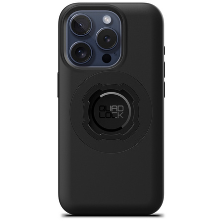 ETUI POKROWIEC TELEFON IPHONE QUAD LOCK® MAG - IPHONE 15 PRO CZARNY PIERŚCIEŃ