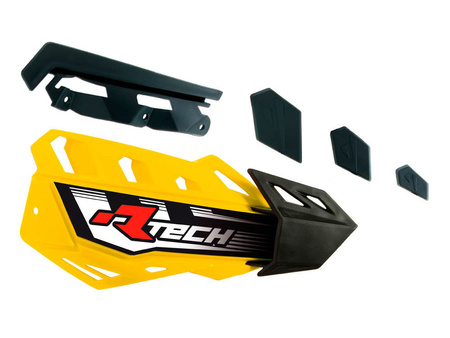 RACETECH PLASTIKI ZAMIENNE DO OSŁON RĄK (HANDBARÓW) FLX / ALU / ATV KOLOR ŻÓŁTY