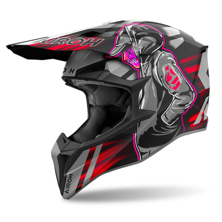 KASK AIROH WRAAAP CYBER RED MATT M