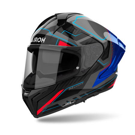 KASK AIROH MATRYX ROCKET BLUE/RED GLOSS L