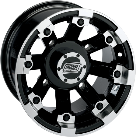 KOMPLET FELG FELGI MOOSE RACING 12X7 4/136 4+3 CZARNE CAN-AM KAWASAKI