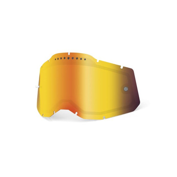 100 PROCENT (2022) RC2/AC2/ST2 REPLACEMENT LENS - VENTED DUAL PANE MIRROR RED, SZYBA/SZYBKA/SZYBKA DO GOGLI RACECRAFT 2/ACCURI 2/STRATA2 PODWÓJNA WENTYLOWANA KOLOR CZERWONE LUSTRO STARY KOD: 51008-651-01