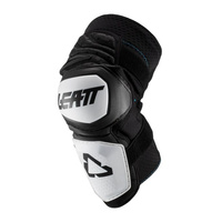 LEATT (2023/2024) NAKOLANNIKI OCHRANIACZE KOLAN ENDURO KNEE GUARD WHITE/BLACK KOLOR CZARNY/BIAŁY ROZMIAR S/M