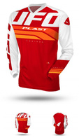 UFO 2024/04 KOSZULKA HORIZON JERSEY CROSS KOLOR CZERWONY/BIAŁY ROZMIAR XXXL - KOLEKCJA 2024