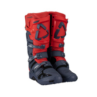 LEATT (PROMOCJA 2023) BUTY CROSS 4.5 ENDURO BOOTS RED KOLOR GRANATOWY/CZERWONY FLUO ROZMIAR 48 / 31.5 cm