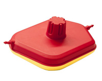 RACETECH (RTECH) 2023/10 POKRYWA FILTRA POWIETRZA KTM SX 125/250/300, SXF 250/350/450, XC/XCF 125/250/300/350/450 '23, HUSQVARNA TC 125/250, FC 250/350/450, TX/FX/FS 250/350/450 '23, KOLOR CZERWONY ZÓŁTY