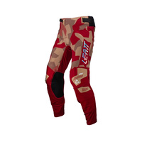 LEATT (NOWOŚĆ 2024) SPODNIE MOTO 5.5 I.K.S RUBYSTONE KOLOR CZERWONY/BRĄZOWY CAMO ROZMIAR L