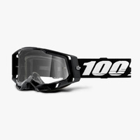 100 PROCENT (2022) FA20 RACECRAFT 2 GOGGLE BLACK - CLEAR LENS GOGLE RACECRAFT 2 KOLOR CZARNY SZYBKA PRZEŹROCZYSTA STARY KOD: 50121-101-01
