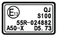 NAKLEJKA INFORMACYJNA - HOMOLOGACJA SFA1000 SFA600
