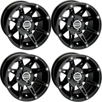 KOMPLET FELG MOOSE RACING 12X7 4/136 4+3 BENDA REDSTONE R 550 2025-