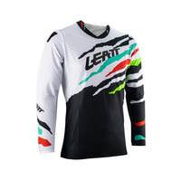 LEATT (2023) KOSZULKA MOTO 5.5 ULTRAWELD JERSEY TIGER KOLOR BIAŁY/CZARNY/ZIELONY/CZERWONY ROZMIAR S