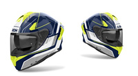 KASK AIROH SPARK 2 CHRONO BLUE/YELLOW GLOSS L