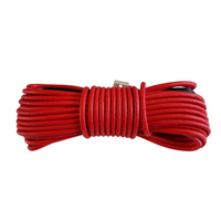 LINA SYNTETYCZNA WYCIĄGARKI QUADA W OPLOCIE 6MM 15M ATV CZERWONY
