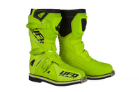 UFO 2022/10 KOLEKCJA 2023 BUTY TYPHOON JUNIOR / KID / DZIECIĘCE CROSS / OFFROAD KOLOR ŻÓŁTY FLUO ROZMIAR 35