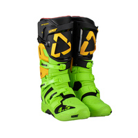 LEATT (PROMOCJA 2023) BUTY CROSS 4.5 BOOTS CITRUS KOLOR CZARNY/ZIELONY FLUO ROZMIAR 42 / 26.5 cm