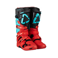 LEATT (PROMOCJA 2023) BUTY CROSS 4.5 BOOTS FUEL KOLOR CZARNY/CZERWONY/NIEBIESKI ROZMIAR 47 / 30.5 cm