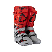LEATT (PROMOCJA 2023/2024) BUTY CROSS 5.5 FLEXLOCK ENDURO BOOTS JW22 KOLOR CZERWONY/SZARY ROZMIAR 42 / 26.5 cm
