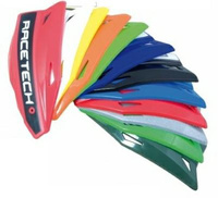 RACETECH PLASTIKI ZAMIENNE DO OSŁON RĄK (HANDBARÓW) VERTIGO / ALU / ATV KOLOR ZIELONY NAVY GREEN - WYPRZEDAŻ