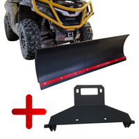 ZESTAW KOMPLET PŁUG + PŁYTA MONTAŻOWA NA KLIK CAN-AM OUTLANDER G3 2025 CZERWONY