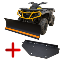 ZESTAW KOMPLET PŁUG+PŁYTA MONTAŻOWA NA KLIK QJMOTOR SFA 1000 SFA 600 POMARAŃCZOWY